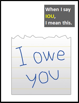 meaning of IOU