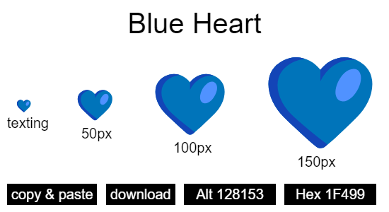 Blue Heart emoji