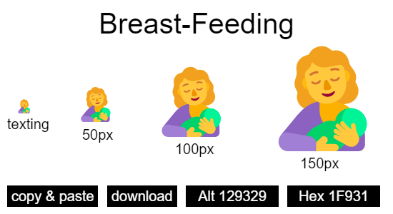Breast-Feeding emoji