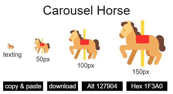 Carousel Horse emoji