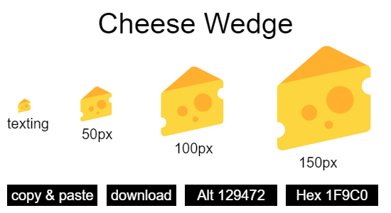 Cheese Wedge emoji