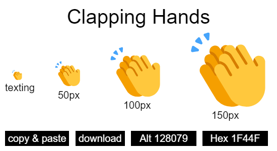 Clapping Hands emoji