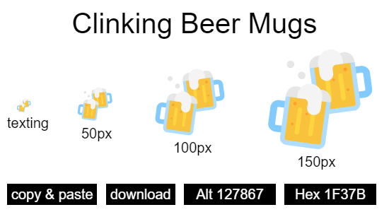 Clinking Beer Mugs emoji