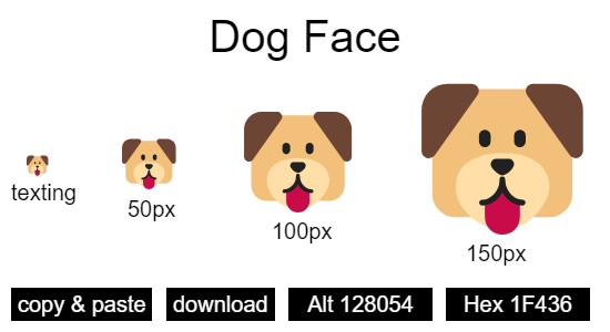 Dog Face emoji