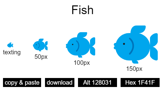 Fish emoji