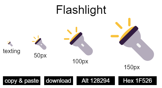 Flashlight emoji