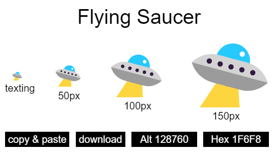 Flying Saucer emoji