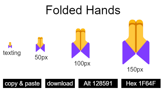 Folded Hands emoji