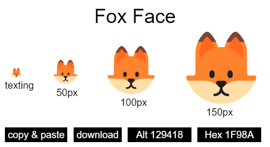 Fox Face emoji