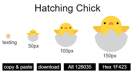 Hatching Chick emoji