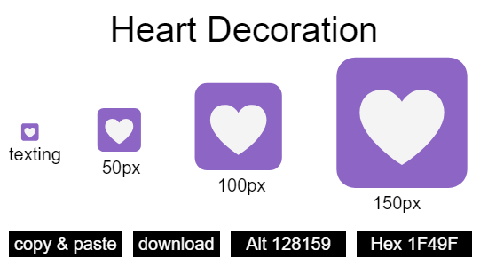 Heart Decoration emoji