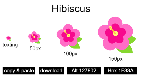 Hibiscus emoji