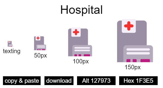 Hospital emoji