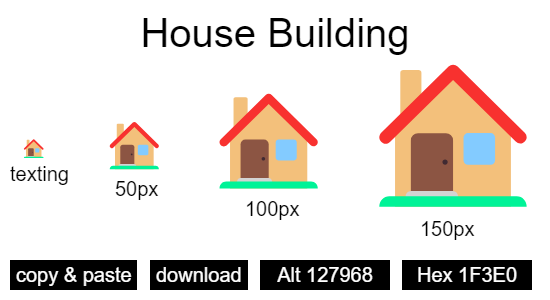House Building emoji