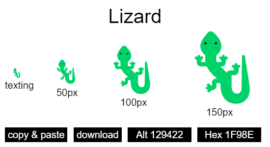 Lizard emoji