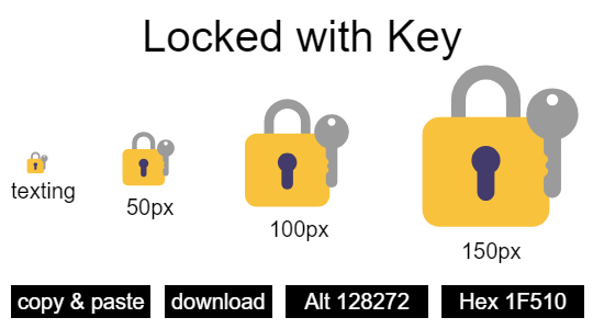 Locked with Key emoji