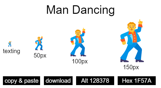 Man Dancing emoji