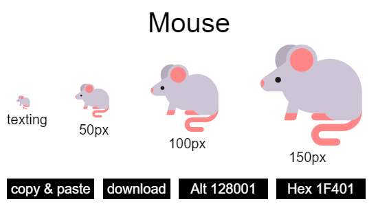 Mouse emoji