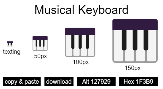 Musical Keyboard emoji