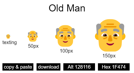 Old Man emoji