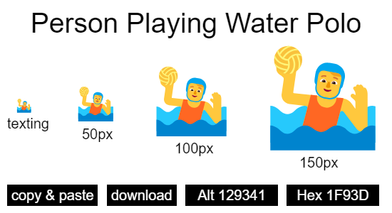 Person Playing Water Polo emoji