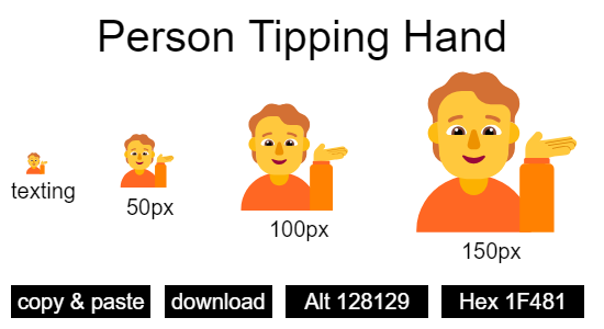 Person Tipping Hand emoji