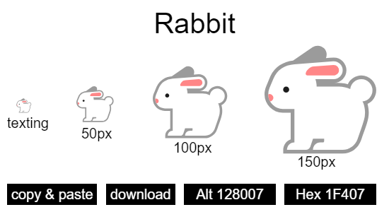 Rabbit emoji