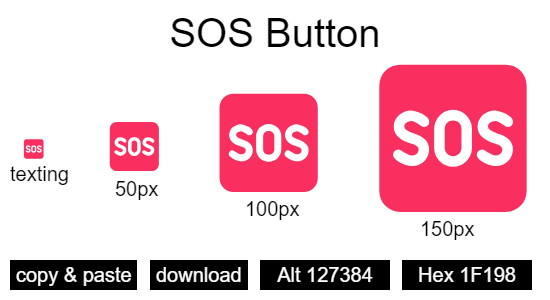 SOS Button emoji