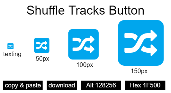 Shuffle Tracks Button emoji