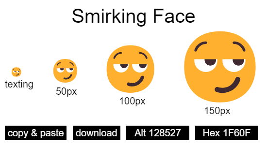 Smirking Face emoji