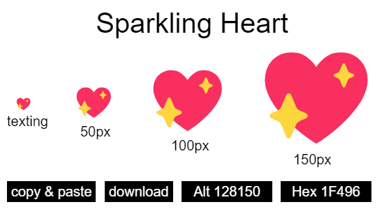 Sparkling Heart emoji