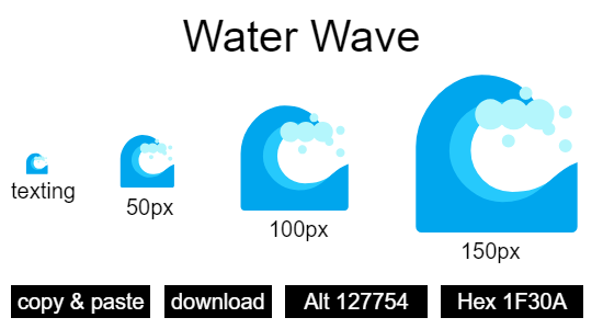Water Wave emoji