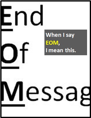 meaning of EOM