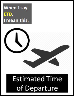 meaning of ETD