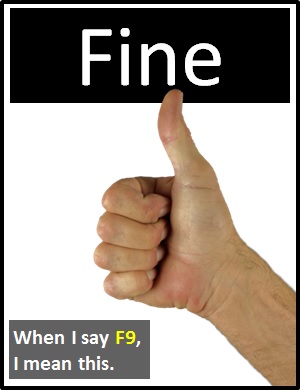 meaning of F9