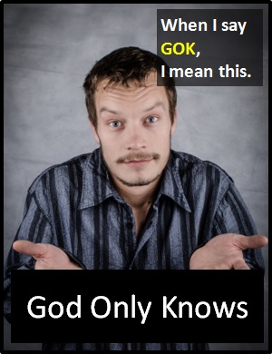 meaning of GOK