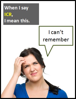 meaning of ICR