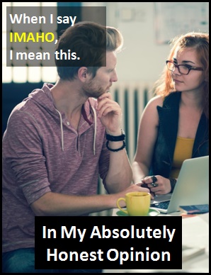 meaning of IMAHO