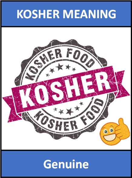 meaning of Kosher