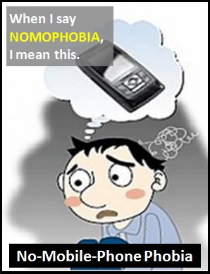 meaning of NOMOPHOBIA