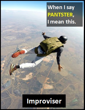meaning of PANTSTER