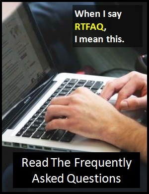 meaning of RTFAQ