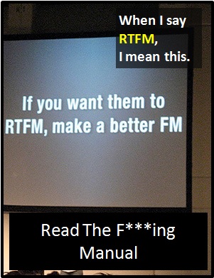 meaning of RTFM