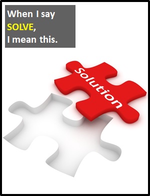 meaning of SOLVE
