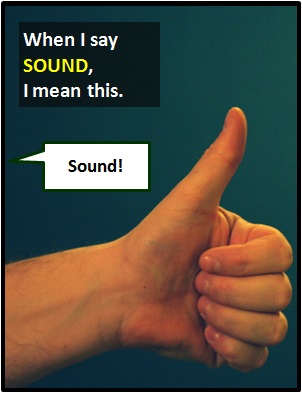 meaning of SOUND