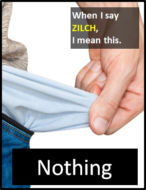 meaning of ZILCH