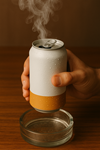 image for Fridge Cigarette, showing a smoking can of soda