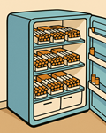 image for Fridge Cigarette, showing a fridge full of cigarettes