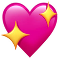 image for gigil showing sparkling heart emoji