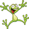 image for gyaat showing excited frog